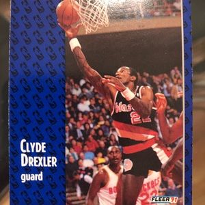 1991 Fleer Clyde Drexler Card